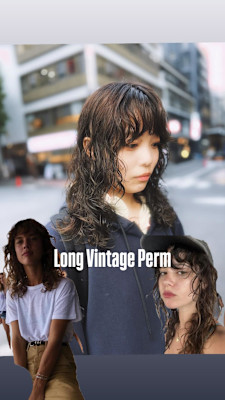 外国人風ロングスパイラルパーマ/ビンテージパーマ