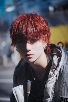 ウルフカット/マッシュウルフ/メンズウルフ/赤髪ウルフ