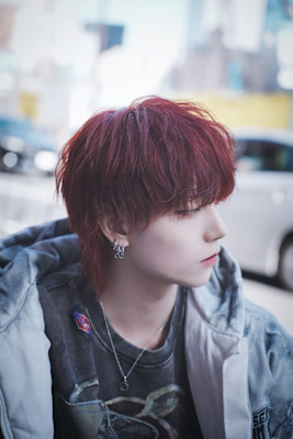 ウルフカット/マッシュウルフ/メンズウルフ/赤髪ウルフ