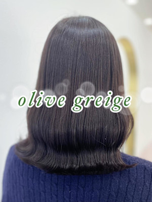 【カラー】オリーブグレージュ♪(大須/栄)