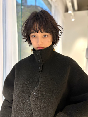 ショートボブスタイリング