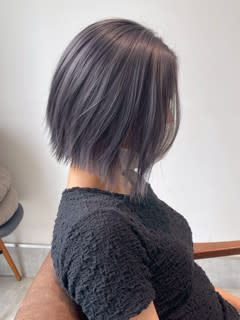 グレーパープルボブ