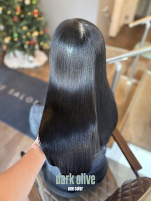 ダークオリーブ/赤み消し/髪質改善