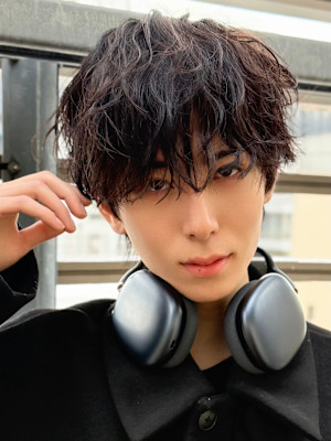 マッシュウルフ/波巻きパーマ【メンズサロンZina天神】