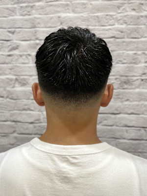 フェードアップバングワイルドショート