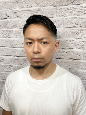 フェードアップバングワイルドショート