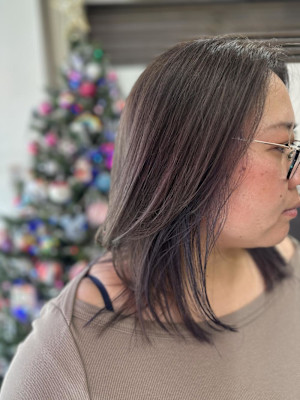 グレイ　パープルカラー