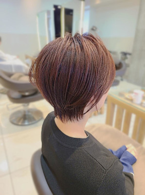 【小田急相模原】ピンクブラウン×ショートボブ