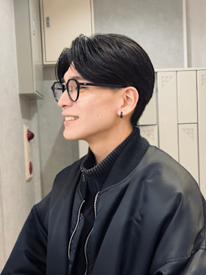 【Zina】メンズ/センターパート/曲がる縮毛矯正/福岡/天