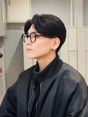 【Zina】メンズ/センターパート/曲がる縮毛矯正/福岡/天