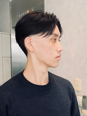 【Zina】メンズ/センターパート/曲がる縮毛矯正/福岡/天