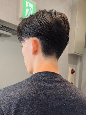 【Zina】メンズ/センターパート/曲がる縮毛矯正/福岡/天