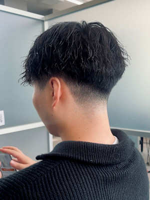 【Zina】メンズ/センターパート/曲がる縮毛矯正/福岡/天