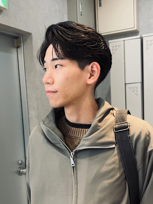 【Zina】メンズ/センターパート/曲がる縮毛矯正/福岡/天