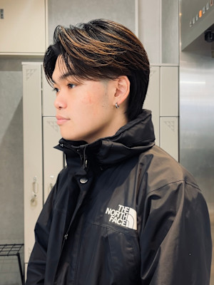 【Zina】メンズ/センターパート/曲がる縮毛矯正/福岡/天