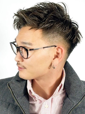  ワイルドアップバング スパイキーショート