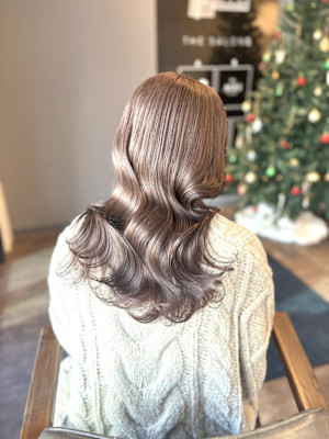 ブリーチなしミルクティーグレージュ