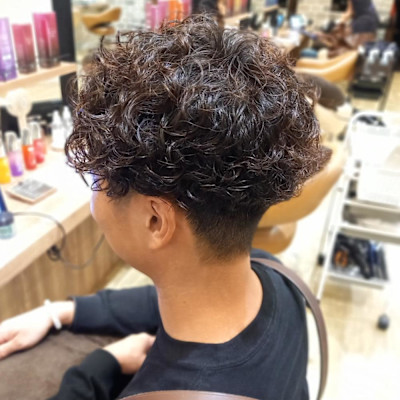 【佐々木　美香】刈り上げマッシュメンズパーマ！