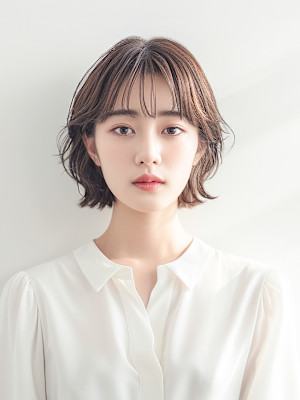 20代30代40代　ひし形くびれ小顔ミディ＃44