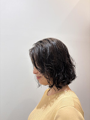 バームで出すデジタルパーマ