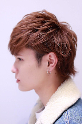 サイドパートグランジスマートマッシュツーブロック