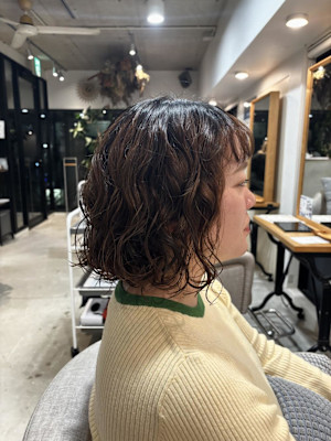 くせ毛ヘア/パーマ/ウェット仕上げ