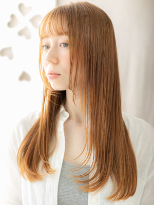 ハイトーンカラー全頭ブリーチ小顔姫カットレイヤー20代30代