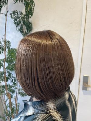 ふんわり丸みボブ ラクちんスタイル!