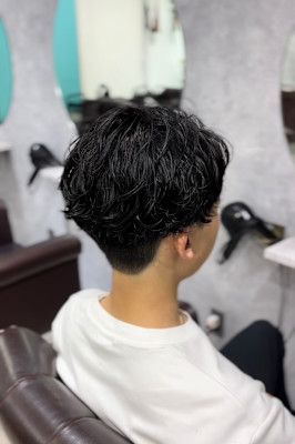 メンズデザインパーマ×無造作パーマ
