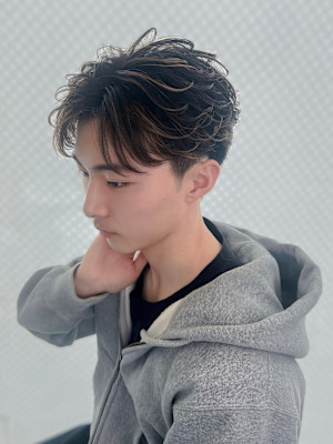 【福岡/天神/メンズカット】フェザーショート