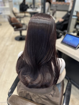 Mako ラベンダーグレージュ 暗髪 地毛風 ブリーチなし