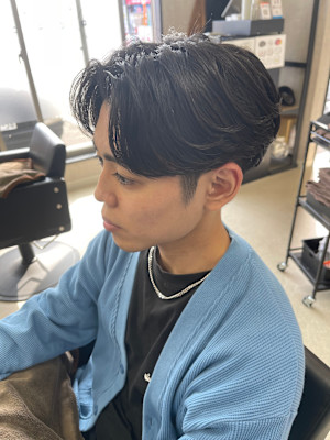 ニュアンスパーマ/センターパート【福岡/天神/メンズパーマ】