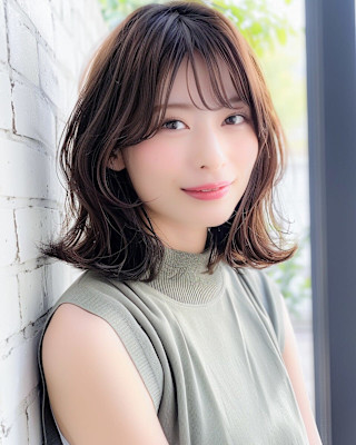 ふんわり感のミディアムレイヤー