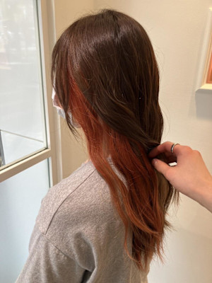 インナーカラー×オレンジ