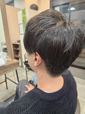 メンズカット/パーマ/グレイカラー/鎌取駅/韓国風/白髪染め