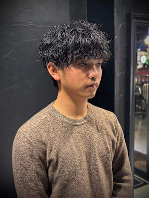 【シャドウパーマ】ツーブロック/メンズパーマ/men's