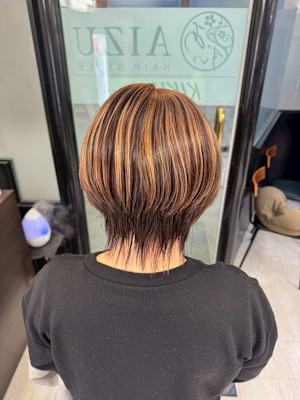 白髪ぼかしハイライト