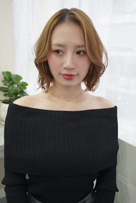 レイヤーカット/レイヤー/顔周り/ミディアム/ボブ/ショート