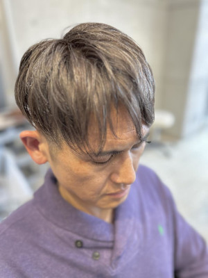 白髪ぼかしハイライト