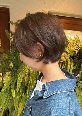 動きを残す艶感ボブ