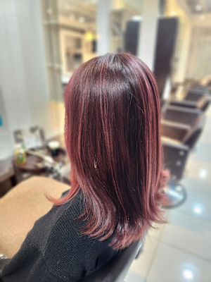 ハイライト×ピンク