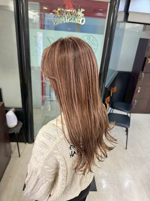 白髪ぼかしハイライト