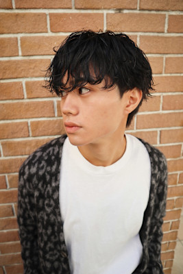 シャドウパーマ無造作マッシュツイストスパイラル