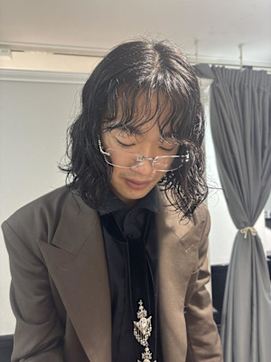 クリームパーマ/スパイラルパーマ/切りっぱなしボブ/ベルボブ