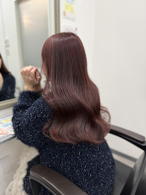 冬に垢抜けラベンダーピンク