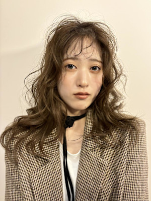 まろやかベージュ/ベージュカラー/シースルーバング/横浜元町