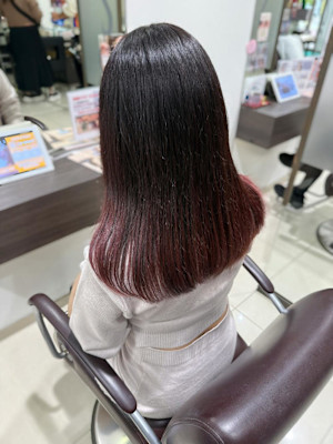 グラデーションピンクカラー