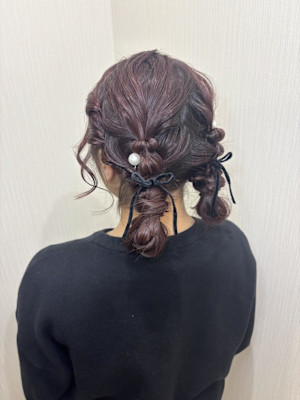 ツインお団子アレンジ