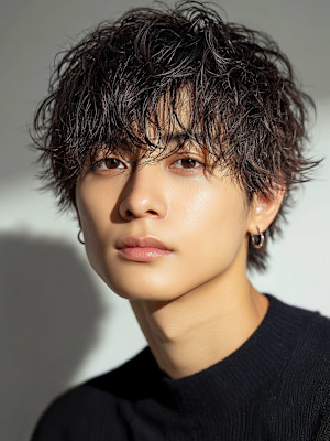 ニュアンスウェーブ・マッシュショート