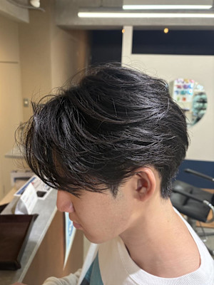 毛流れセンターパート